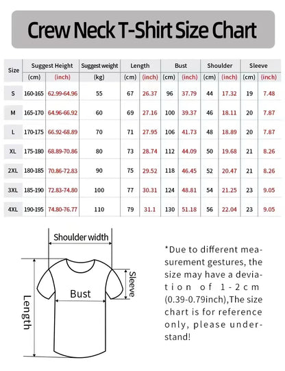 2025 Tide Brand Printing Summer Loose Casual Retro Men's and Women's Pure Ins Short-sleeved Comfortable and Breathable T-shirt