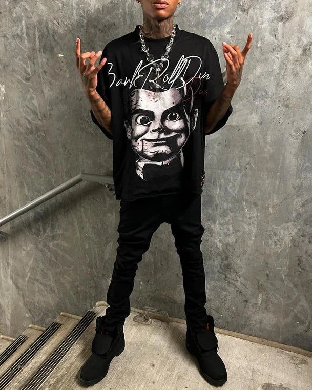 Y2K T Shirt Streetwear Men Women Retro Personality Graphic Print Short Sleeve Harajuku Hip Hop Fashion New Oversized T Shirt Top