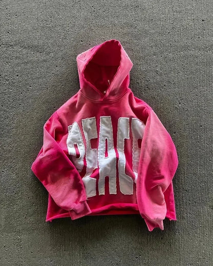 American Fashion Embroidery Personality Flash Diamond Oversize Zipper Hoodie Men Y2K New Harajuku Gothic Casual Joker Sweatshirt