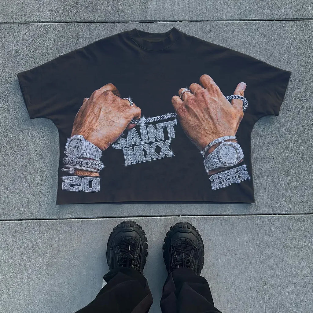 Mens Y2k Oversized T Shirt Lips Print Cotton Streetwear Loose Fit Casual Tee Summer Top Lightweight Comfortable Multiple Colors